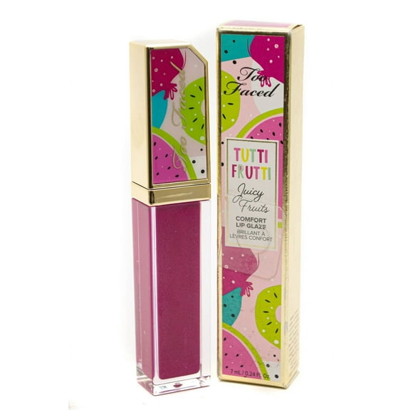 Too Faced TUTTI FRUITTI Juicy Fruits Comfort Lip Glaze, Fruit Punch .24 fl oz