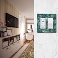 thumbnail image 5 of Yayeee Rocker Switch Wall Plate 1-Gang 4.6"x2.9" Home Decorative Outlet Cover, Green Forest Pattern, 5 of 6