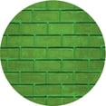thumbnail image 1 of Ahgly Company Indoor Round Patterned Green Area Rugs, 4' Round, 1 of 6