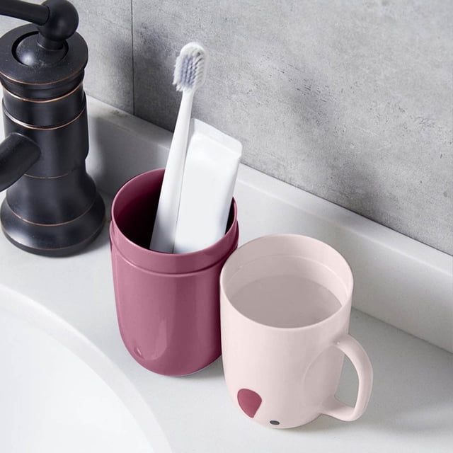 Home Textile Storage – Practical Travel Toothbrush Organizer Cup for Safe Portable Toiletry Lightweight Multifunctional Travel Accessory