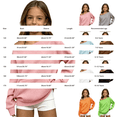 thumbnail image 3 of Girls Ribbed off Shoulder Sweatshirts Oversized Trendy Solid Sweater Kids, 3 of 5