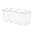 thumbnail image 3 of Cesta de costura, caja para manualidades, caja de almacenamiento de artículos diversos, transparente, cómoda, portátil, de gran capacidad, organizador 30 cm x 105 cm x 13 cm, 3 of 8