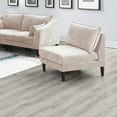 thumbnail image 4 of Living Room Classic 7pc Modular Sofa set 4x Corner Wedge 2x Armless Chair 2x Ottoman Blush Morgan Fabric Cushion Couch, 4 of 9