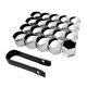 thumbnail image 1 of Sku Precio Ali Link) 19Mm 20Pcs Rueda De Coche Universal Tapa De Tornillo Tuerca De Neumático Cubierta Protectora Decorativa Amarillo Verde (Multi-Atributo Single-Create Yuarrent VI012443-25, 1 of 2