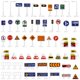 thumbnail image 2 of 56 Pcs Play Traffic Signs Street Road Signs Road Signal Toys For Children, 2 of 2