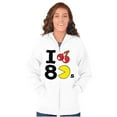 thumbnail image 3 of PACMAN I Love the 80s Cherry Fruit Zip Up Hoodie Men's Women's Brisco Brands M, 3 of 6