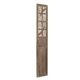 thumbnail image 2 of Benjara Hry 73" Decorative Wood Panel- Tile Accents with Floral Leaf- Brown, 2 of 6