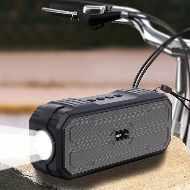 Mefallenssiah Solar Bluetooth Speaker Portable Outdoor Bluetooth Speaker with Multifunctional Outdoor Flashlight Stereo Sound with Bass Home Wireless Speaker