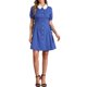 thumbnail image 2 of INSPIRE CHIC Vestido de mujer con cuello Peter Pan de contraste y botones, con cordones, talla XL, azul oscuro, 2 of 5