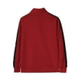 thumbnail image 6 of Ma Croix Mens Track Jacket with Button Sleeve Accents Full Zip Active Slim Fit, 6 of 7