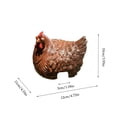 thumbnail image 6 of Chicken Decor Farmyard Fence Hen Ornament 4.72 Inches Outdoor Decoration, 6 of 6