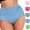 Blue, variant on YUANxueke Womens Seamless Underwear Full Coverage No Show Hipster Panties Stretchy Soft Breathable Briefs