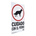thumbnail image 3 of Letrero Cuidado Con El Perro Hy-Ko Blanco 35.3X22.5 Cm, 3 of 3