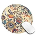 thumbnail image 2 of Disketp Floral With Birds And Fantasy Flowers Small Mouse Pad 7.9x7.9 Inches,Washable Round Mousepad For Office Laptop Computer,Non-Slip Rubber Base Mouse Pads For Wireless Mouse, 2 of 9