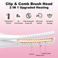 thumbnail image 2 of JUUTREN Heated Eyelash Curlers - Electric Eyelash Curler for Makeup Tools, Rechargeable Lash Curler with LED Display 3 Temp Settings, Fast Heat up within 10s, 24 Hours Long Lasting(White), 2 of 6
