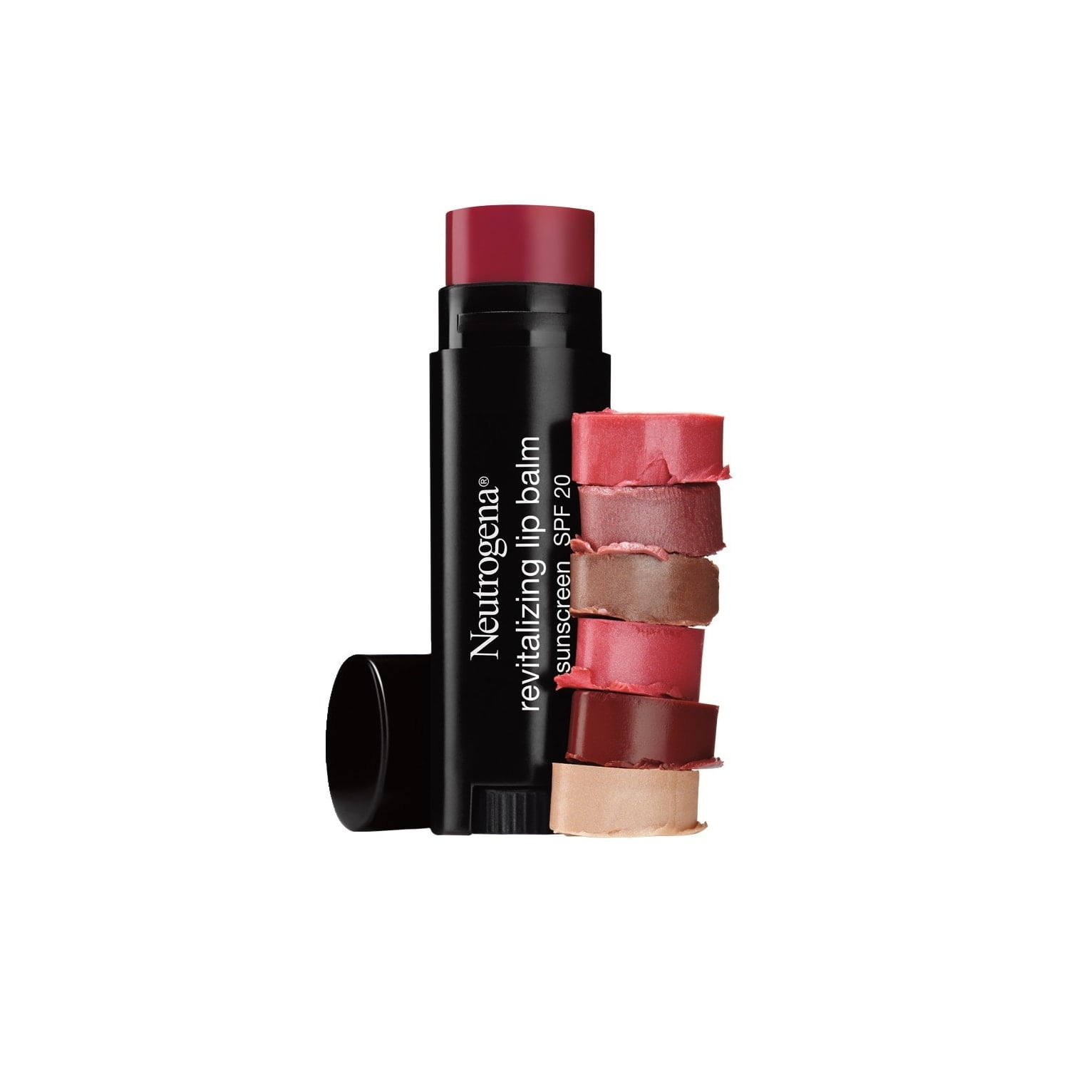 (2 pack) Neutrogena Revitalizing Tinted Lip Balm, SPF 20, Sheer Fresh Plum, .15 oz