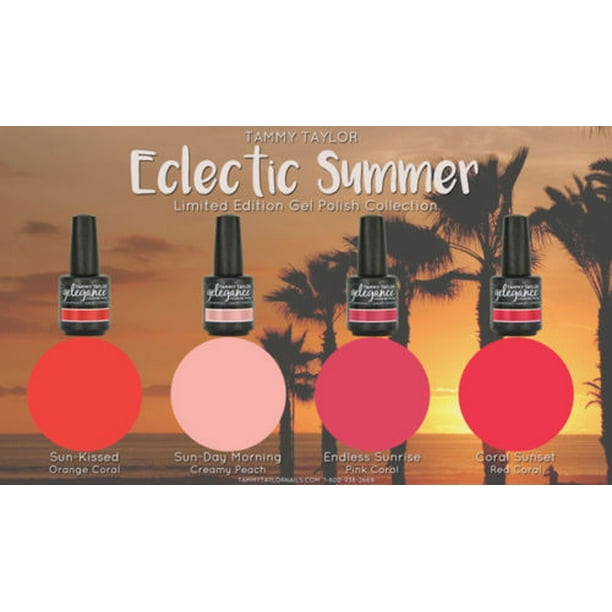 Tammy Taylor Nails - Soak off Gel Polish collection 4 colors - Electic