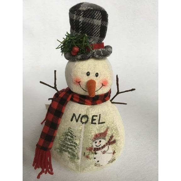 Christmas Burlap Cloth Plush Snowman