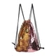 thumbnail image 1 of Sonducket Bolso de poliéster resistente al agua con lentejuelas de sirena, práctico y versátil bolso con cordón de lentejuelas de sirena Mochilas oro en polvo, 1 of 1