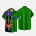 thumbnail image 2 of IROINNID Men's Short Sleeve Halloween Printed Comfy Stylish Blouse, 2 of 6