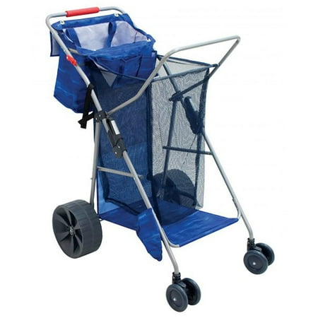 - RIO Brands Deluxe Wonder Wheeler Portable Beach Outdoor Utility Cart, Blue