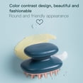 thumbnail image 4 of Wosthever Cepillo de masaje de de silicona Mini cabeza cuerpo cuero cabelludo cojín de aire peine de mano champú para el cuero cabelludo Juegos de accesorios de baño azul oscuro NO1, 4 of 6