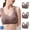 Coffee, variant on Jacenvly Womens Sports Bras Solid Skin-Friendly Bralettes for Women Lace Underlay Bra Sports Bra Tank Army Green