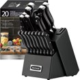 thumbnail image 6 of Knife Sets,McCook MC65B 20 Piece German Stainless Steel Forged Kitchen Knife Block Set, Cutlery Set with Black Block, 6 of 9