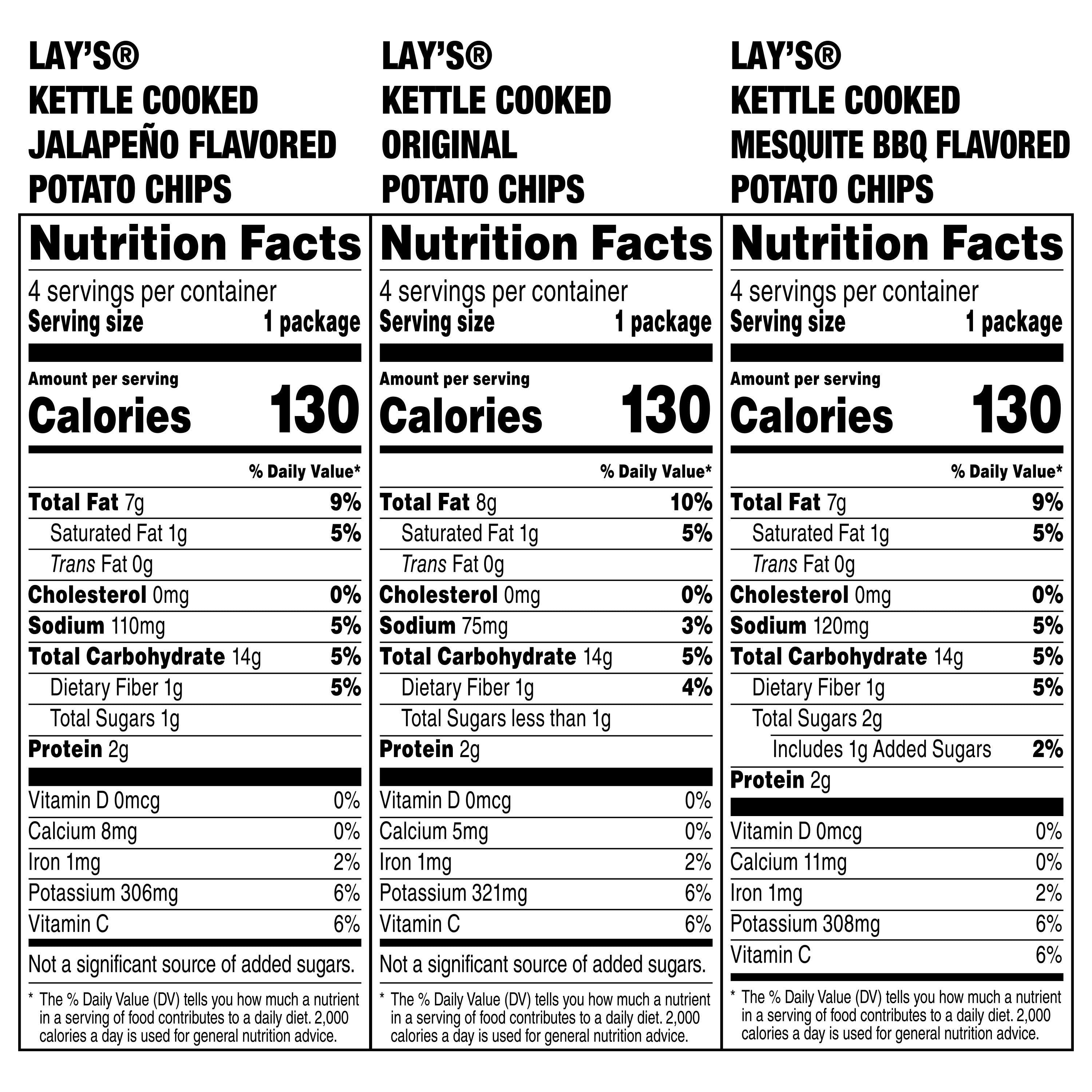 Lays Chips Nutrition Facts Large Bag Runners High Nutrition