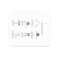 thumbnail image 1 of Bearachild Tablero plegable para ropa estable para el hogar, carpeta de ropa con agujero de anillo, almacenamiento de ropa portátil portátil, Almacenamiento y organización del hogar Blanco, 1 of 6
