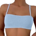 thumbnail image 3 of Blmnix Modest Swimsuits Swimsuit for Women Two Piece Swimsuit Tankini Swimsuits Swimsuits Boat Neck Blue Womens Swimsuits Tankini,M, 3 of 5