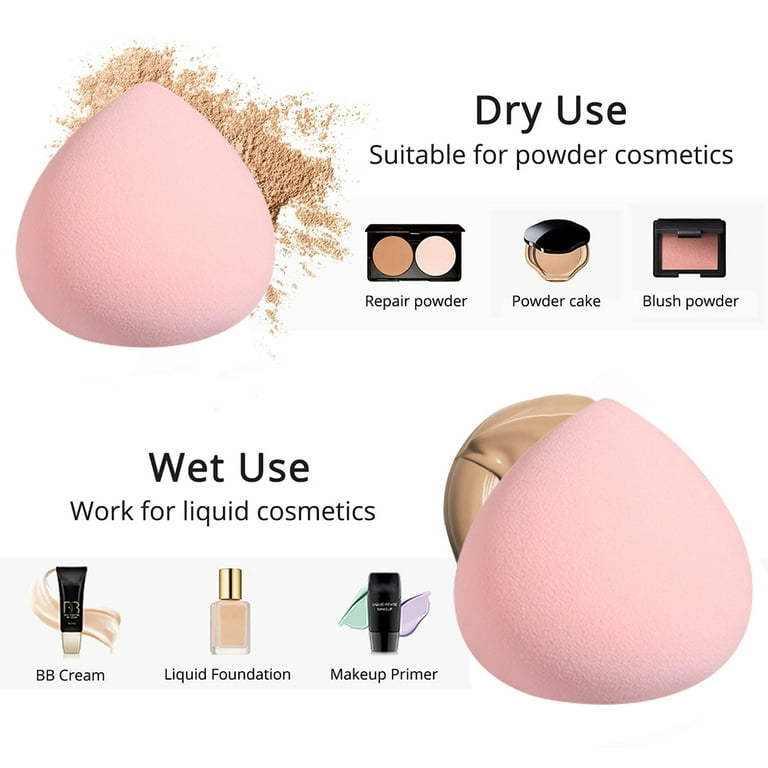 Perfect Makeup Sponge Set Blender, Beauty Sponge Makeup Blender Flawless  for Liquid, Makeup Sponges 