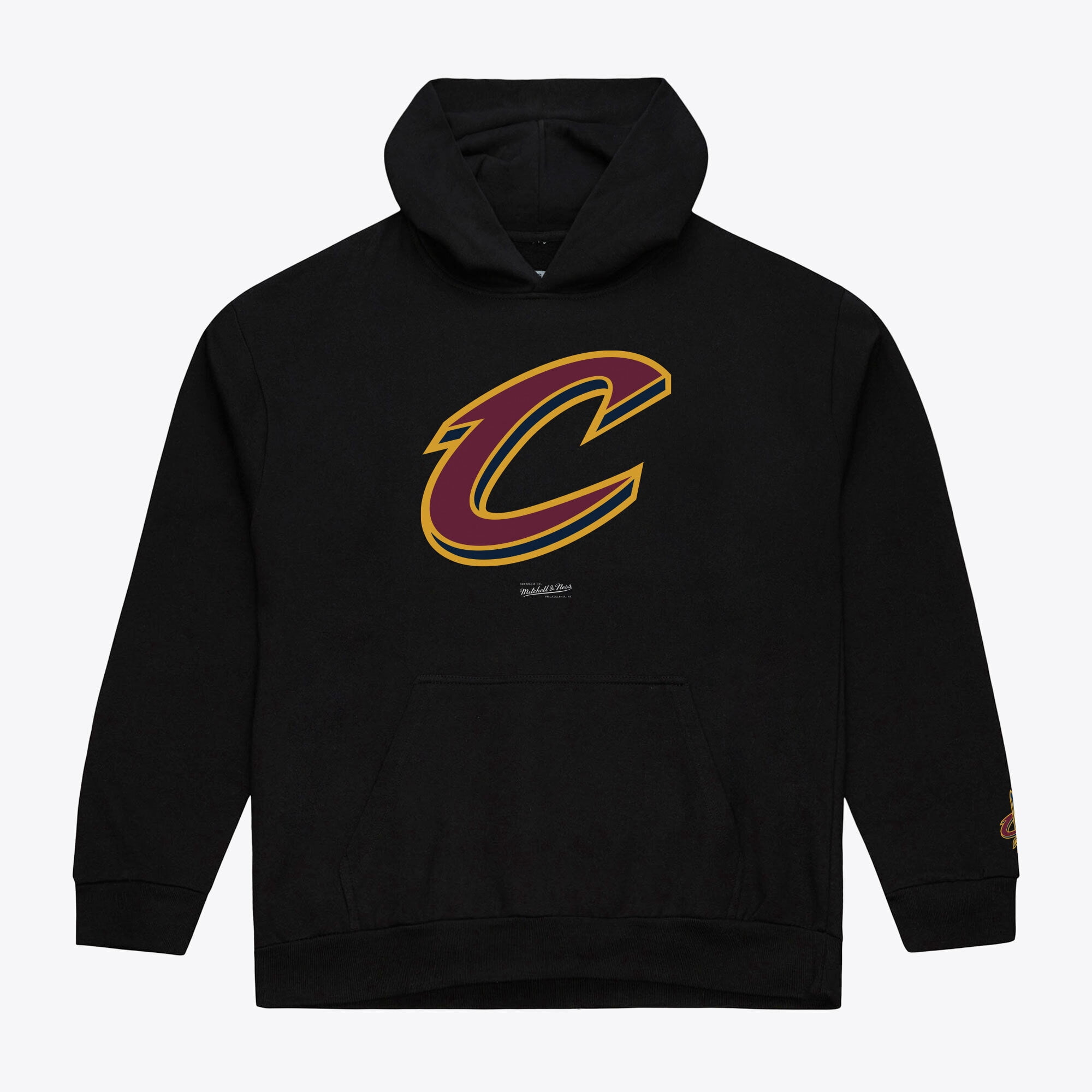 Men's Mitchell & Ness Black Cleveland Cavaliers Basic Fleece Hoodie
