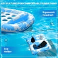 thumbnail image 3 of Tumbona hinchable para piscina BEWEAI 3 en 1 con toldo para adultos, 3 of 7