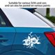 thumbnail image 5 of Etiqueta Engomada Del Patrón De Flores Vivid Car-Window Paster Modificación Única Paster Etiqueta Engomada Universal Del Vehículo Para La Decoración De La Ventana Del Coche Eigraketly VI009246-01, 5 of 5