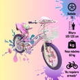 thumbnail image 2 of Bicicleta R16 Bimex Dolly con Luz y Sonido Blanco/Rosa/Morado, 2 of 5