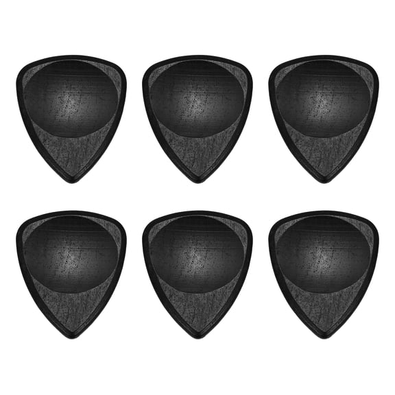 Uxcell 6 Pcs Wood Guitar Pick, 3.0mm Ultra Heavy Gauge Wood Groove Shape Guitar Picks for Electric and Acoustic Guitars, Purple Red