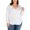 Bright White, variant on INC Womens Curved Hem V-Neck T-Shirt