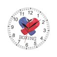 thumbnail image 3 of Reloj de pared, guantes de boxeo deportivos creativos azules y rojos, fácil de leer para sala de estar, comedor, decoración, hoteles, baño, 3 of 8