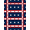 Red White Blue, Pattern 1, variant on ODIKA 8'x10' Washable Area Rug Non-Slip Chair-Friendly Mat Patriotic Fourth July Independence Stars Stripes Halloween Plaid for Dining Room, Large Office, Lounge