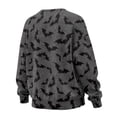 thumbnail image 5 of HELLHERO Bat Spider Web Print Sweatshirt for Women Soft Loose Crewneck Pullover Tops Casual Warm Long Sleeve Sweatshirt Size XL, 5 of 7