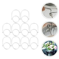 OFFIGAM 10Pcs  Hanging Canning Jar Hangers Stainless Steel for Jars
