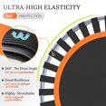 thumbnail image 5 of 48" Foldable Mini Trampoline, Exercise Rebounder Mini Trampoline for Adults, Fitness Indoor Trampoline with Adjustable Handle Max Load 440lbs, 5 of 8