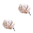 thumbnail image 3 of Qarigey Gorro de dormir de noche para niños con hebilla ajustable, gorro de dormir de satén, accesorio para la cabeza para el hogar, baño, hoteles, Rosado 2piezas Qarigey CBP320717, 3 of 6