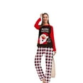 thumbnail image 5 of Pijamas navideños para padres e hijos con estampado de Papá Noel para primavera y otoño, 5 of 5