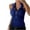 Blue, variant on Idoravan Tank Tops for Women Fashion Women Summer Sleeveless V-Neck Pullover Print Casual Blouse Tops