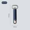 thumbnail image 2 of Cinvoph Stainless Steel Bottle Opener Manual, Portable Beer Corkscrew, Cap Remover Tool, Blue, 2 of 4