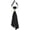 Black-02, variant on Women's Pre-Tied Pearl Decor Necktie, Adjustable Tie for School Uniform Shirts and Suits