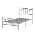 thumbnail image 1 of Yeshouse estructura de cama de plataforma metálica con cabecero y piecero, base resistente con listones metálicos, sin somier, fácil de montar, sin ruido y espacio de almacenamiento debajo de la cama, 1 of 8
