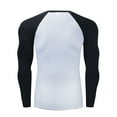 thumbnail image 4 of Dovford Mens Raglan Long Sleeve T Shirt Color Block Baseball Jersey Muscle Gym Workout Athletic Shirts Casual Tee Top, 4 of 4